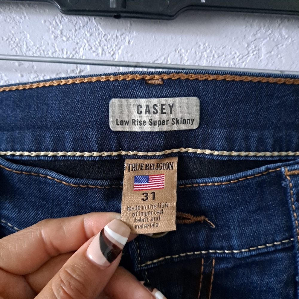 True Religion Casey Low Rise Super Skinny Jeans - Picture 4 of 8